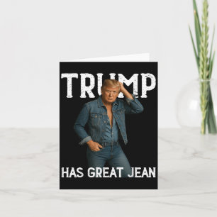Carte Retro Trump a de grands Jeans mème