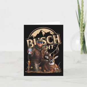 Carte Retro Trump Chasse Au Cerf Drôle Boire De La Bière