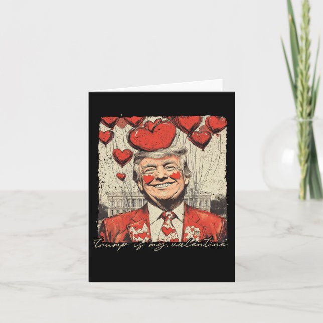 Carte Retro Trump est la Saint-Valentin de Trump (Devant)