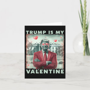 Carte Rétro Trump est mon Valentin Trump jour de la Sain