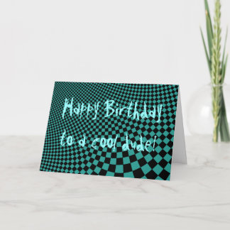 Carte Rétro type déformé par punk de joyeux anniversaire