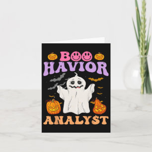 Carte Rétro Un Thérapiste Bc Halloween Ghost Boo Havior