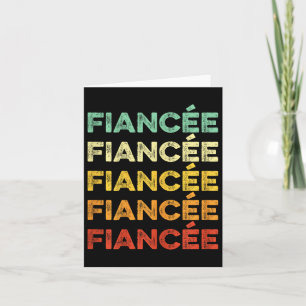 Carte Retro Vintage future fiancée Fiançailles Bach