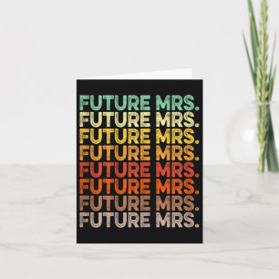 Carte Retro Vintage future mariée Fiancée Fiançailles Ba