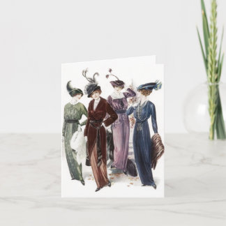 Carte Retro Vintage Girfriends Ladies Night Out Card