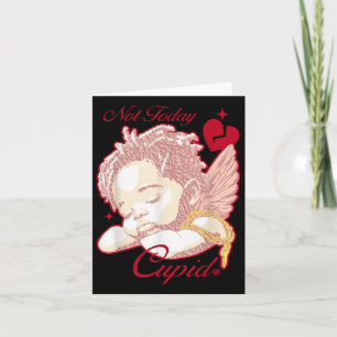 Carte Rétro Vintage Pas aujourd'hui Cupidon Jordans Sain