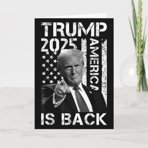 Carte Rétro Vintage Trump America Est De Retour 2025 Tru