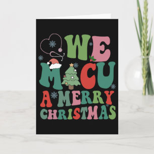 Carte Retro We Micu Un Joyeux Noël Medical Icu Rn Aid
