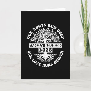 Carte Réunion de famille 2025 Nos racines sont profondes