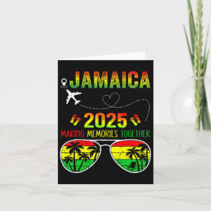 Carte Réunion de famille Jamaïque 2025 Vacances Création