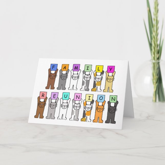 Carte Réunion familiale Enregistrer la date (Devant)
