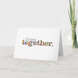 Carte Réunis, maintenant pour la Paix. > Salutation