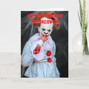 Carte Réunissons-nous pour Halloween.