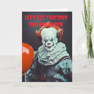 Carte Réunissons-nous pour Halloween.