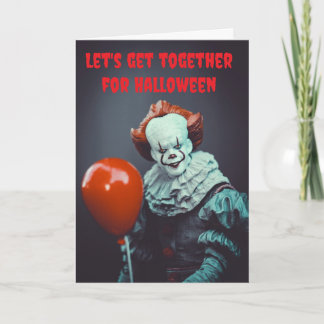 Carte Réunissons-nous pour Halloween.