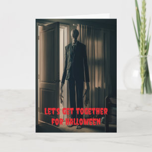 Carte Réunissons-nous pour Halloween.