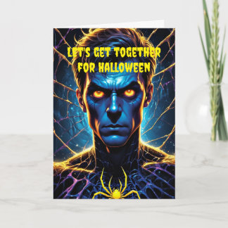 Carte Réunissons-nous pour Halloween.