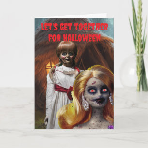 Carte Réunissons-nous pour Halloween.