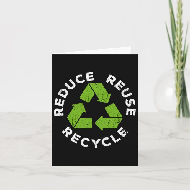 Carte Réutiliser le Jour des terres de recyclage 2025 (Devant)