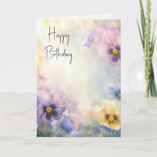 Carte Rêve d'anniversaire Pensée Abstrait (Devant)