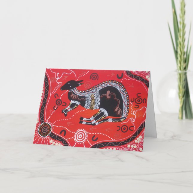 Carte Rêve de kangourou (Devant)