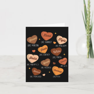 Carte Rêve du Mois de l'Histoire Noire Comme Martin Diri