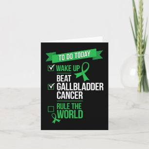 Carte Réveillez-vous battre la vésicule vésicale Cancer 