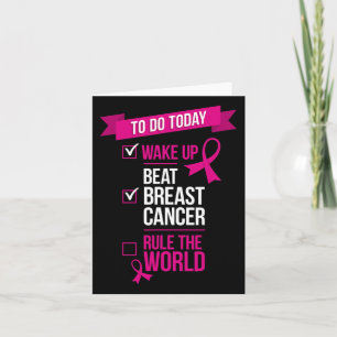 Carte Réveillez-vous Beat Breast Cancer Rule The World 3