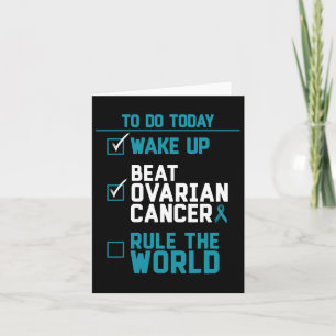 Carte Réveillez-vous vaincre le cancer de l'ovaire la rè