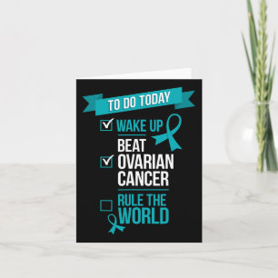 Carte Réveillez-vous vaincre le cancer de l'ovaire Règle