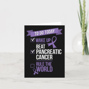 Carte Réveillez-vous vaincre le cancer pancréatique la r