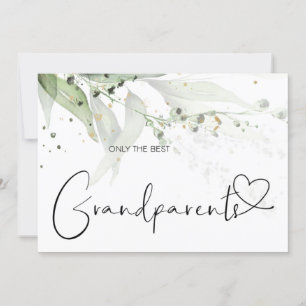 Carte Révélation de la grossesse Grands-parents Nouveau