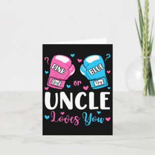 Carte Révéler Le Sexe Oncle Rose Ou Bleu Vous Aime Boxer