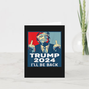 Carte Revenez Trump 2024 Vintage Donald Trump 4 juillet