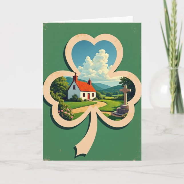 Carte Rêverie de Cottage Irlandais (Devant)