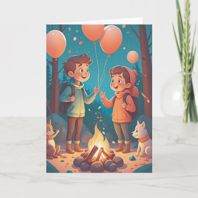 Carte Rêveries autour du feu de camp (Devant)