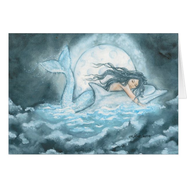 Carte rêveuse de dauphin (Devant horizontal)