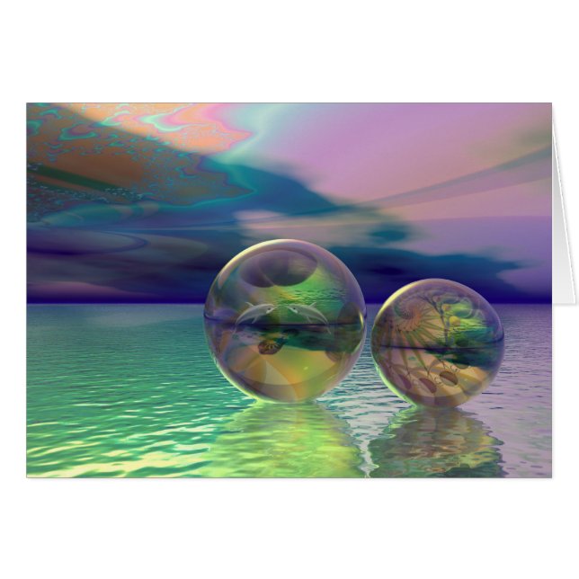 Carte rêveuse d'océan (Devant horizontal)