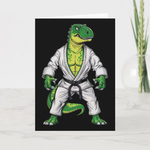 Carte Rex Arts Martiaux Dinosaure Jiu-jitsu Bjj Karaté 