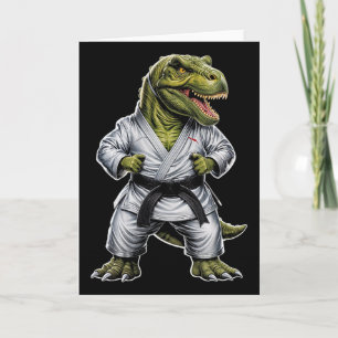Carte Rex Arts Martiaux Dinosaure Karaté Jiu-jitsu Ninja