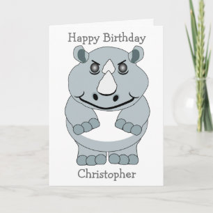Carte Rhino Design Anniversaire