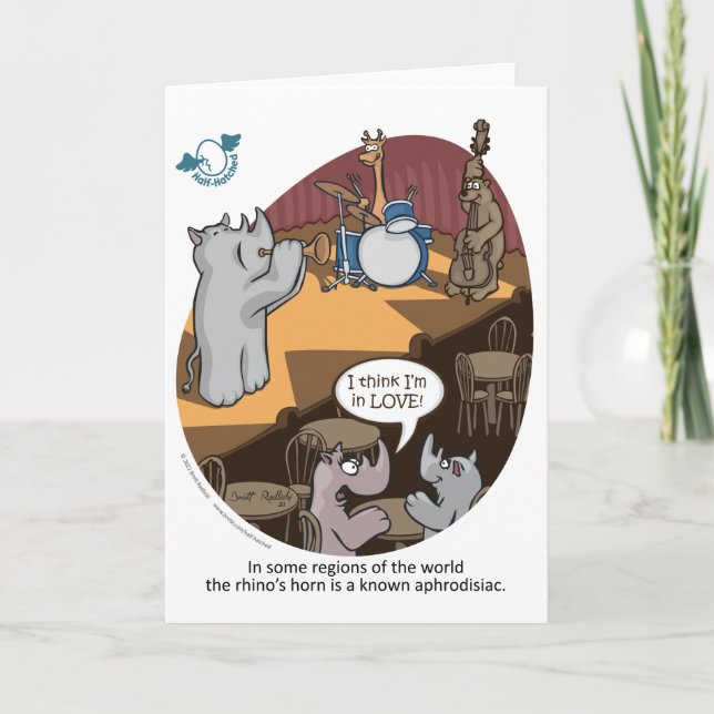 Carte Rhino Greeting Card (Devant)