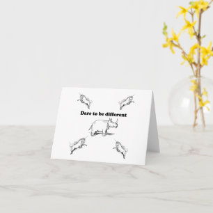 Carte Rhino Parmi les licornes Oser être un autre dessin