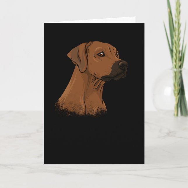 Carte Rhodesian Ridgeback Poison Idea brown Dog (Devant)