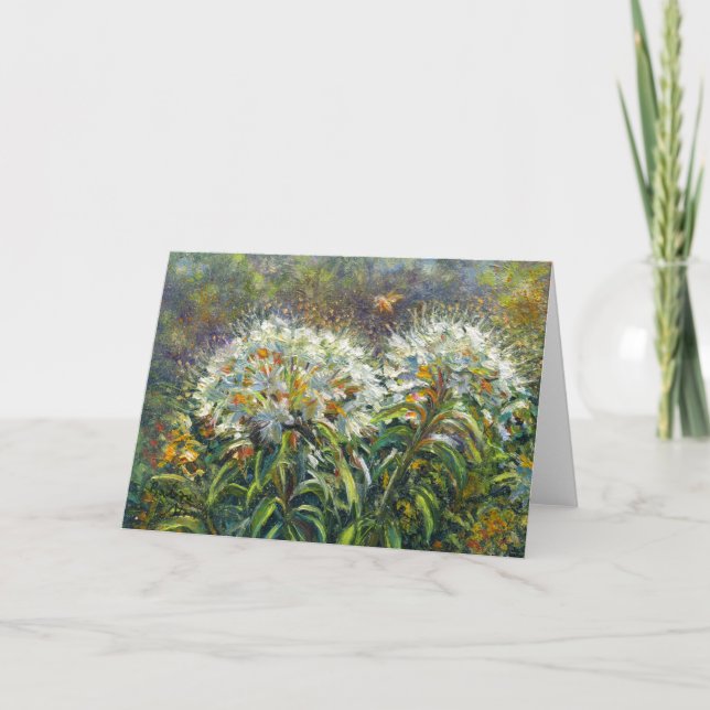 Carte "Rhododendrons et abeille" (Devant)