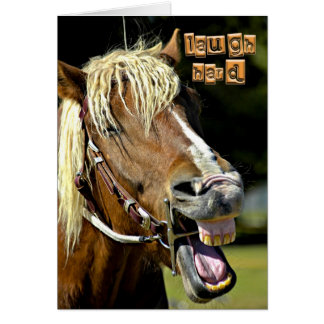 Carte riante de cheval
