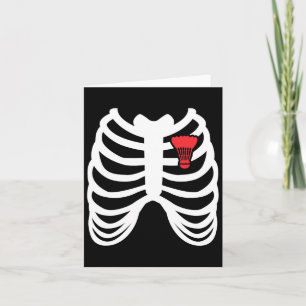 Carte Rib Cage Funny Badminton Joueur T Chemise Cadeau