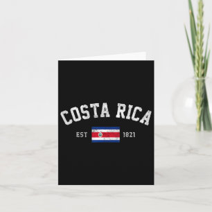 Carte Rica Est. 1821 Drapeau du Costa Rica Fête de l'Ind