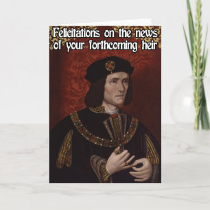 Carte Richard III Félicitations à la grossesse