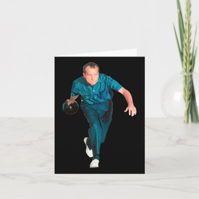 Carte Richard Nixon Bowling (Devant)